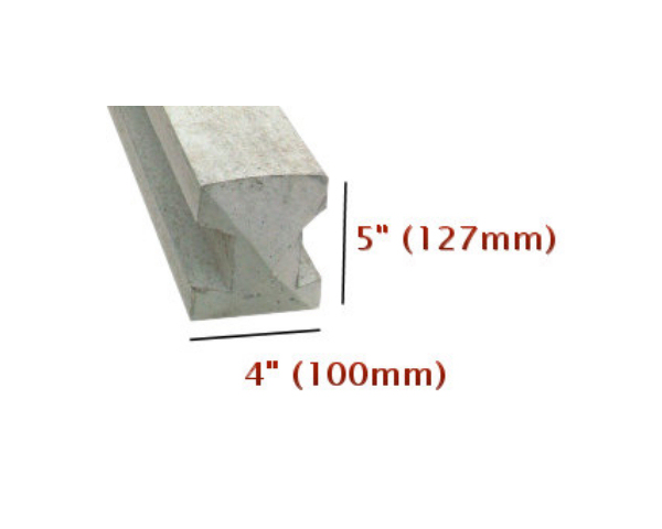         10' Concrete Intermediate Fence Post (3.0m) 3