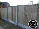 Concrete posts & Gravel Boards, Tannalised Vertilap Fence Panel